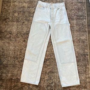 Jesse Kamm Patchfront Handys Pale Blue demin. Size 8.